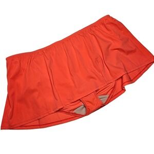 NEW Cacique Skirted Swim Bikini Bottom 18 Plus Orange‎ NWT